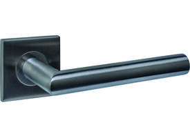 Deurkruk Q 04 op rozet verdekt 53x53x6mm PVD antraciet