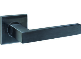 Deurkruk Q 05 op rozet verdekt 53x53x6mm PVD antraciet