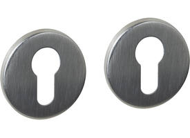 Cilinderrozetten verdekt ø52x6mm rvs