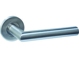 Deurkruk Q 01 op rozet verdekt ø52x6mm rvs