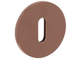 Olivari sleutelrozet rond 51x5mm met nokken en doorgaande bevestiging Brons mat titaan PVD