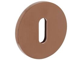 Olivari sleutelrozet rond 51x5mm met nokken en doorgaande bevestiging Koper mat titaan PVD
