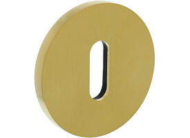 Olivari sleutelrozet rond 51x5mm met nokken en doorgaande bevestiging Messing mat titaan PVD