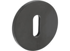 Olivari sleutelrozet rond 51x5mm met nokken en doorgaande bevestiging Antraciet mat titaan PVD