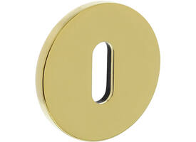 Olivari sleutelrozet rond 51x5mm met nokken en doorgaande bevestiging Messing titaan PVD