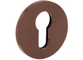 Olivari pc-rozet rond 51x5mm met nokken en doorgaande bevestiging Brons mat titaan PVD