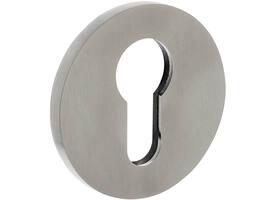 Olivari pc-rozet rond 51x5mm met nokken en doorgaande bevestiging RVS mat titaan PVD