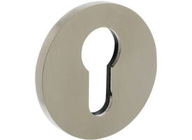 Olivari pc-rozet rond 51x5mm met nokken en doorgaande bevestiging Nikkel mat titaan PVD