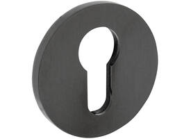 Olivari pc-rozet rond 51x5mm met nokken en doorgaande bevestiging Antraciet mat titaan PVD