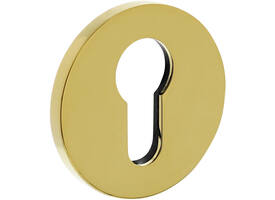 Olivari pc-rozet rond 51x5mm met nokken en doorgaande bevestiging Messing titaan PVD