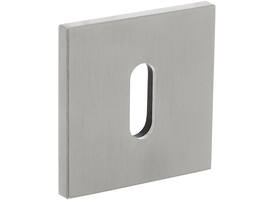Olivari sleutelrozet vierkant 51x5mm met nokken en doorgaande bevestiging RVS mat titaan PVD