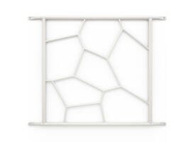 SecuBar Deco 1 op de dag wit 540x525mm