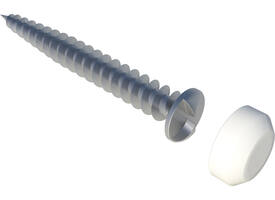SecuMax Anti-inbraakschroef wit (22x)
