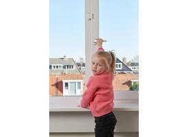 SecuMax Draaikiep raam grendel wit