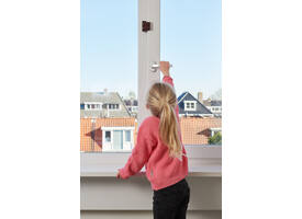 SecuMax Draaikiep raam grendel bruin