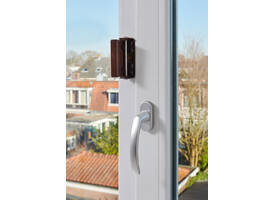 SecuMax Draaikiep raam grendel XL bruin