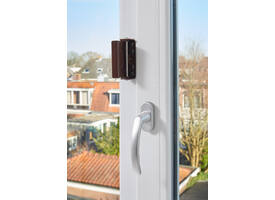 SecuMax Draaikiep raam grendel XL bruin