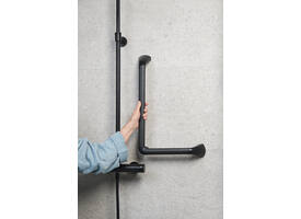 SecuCare Wandbeugel 90 graden 60x30 Li/Re zwart mat