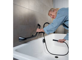SecuCare Wandbeugel 45 graden 30x30 Li/Re zwart mat