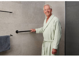 SecuCare Wandbeugel 60cm RVS Ø25 Zwart