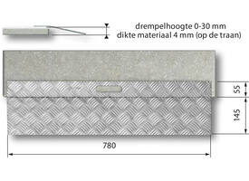SecuCare Drempelhulp Alu type 1  B 78cm H tm 3cm