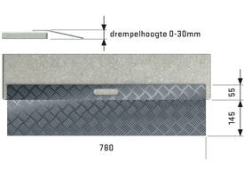 SecuCare Drempelhulp Alu type 1  B 78cm H tm 3cm