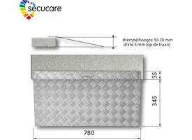 SecuCare Drempelhulp Alu type 2 B 78cm H 3 tm 7cm