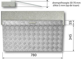 SecuCare Drempelhulp Alu type 2 B 78cm H 3 tm 7cm