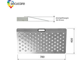 SecuCare Drempelhulp Plus model 2 B78 H 3-7cm