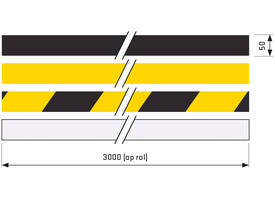 SecuCare Anti slip sticker op rol, 50x3000mm, zwart