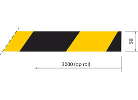 SecuCare Anti slip sticker op rol, 50x3000mm, zwart/geel