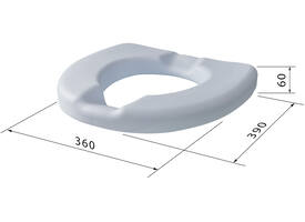 SecuCare Toiletverhoger comfort kussen, blauw