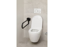 SecuCare Toiletbeugel opklapbaar Premium Zwart, 70cm