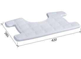 SecuCare Douchestoel Quattro uitsparing comfort kussen blauw