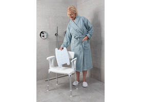 SecuCare Douchestoel Quattro comfort kussen blauw
