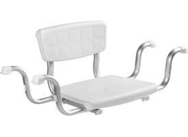SecuCare Badzitje Quattro wit met rugleuning