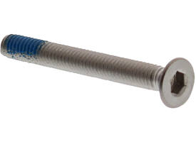 BI6K schroef PK RVS A4  dd.38-43mm voor Flush plaatschilden en plaatrozetten met borgmiddel loctite Bi6ksleutel 3.0mm