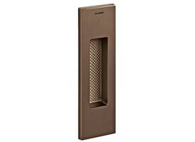 Olivari schuifdeurkom Siro rechthoekig 128x37mm Brons mat titaan PVD