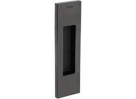 Olivari schuifdeurkom Siro rechthoekig 128x37mm Antraciet mat titaan PVD