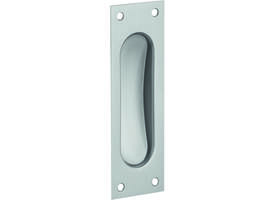 Schuifdeurkom RVS 120x40mm
