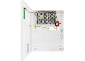 Voeding gestabiliseerd 24VDC 2A  kast afm:230x300x82 met de mogelijkheid voor 2x 7Ah batterij buffer