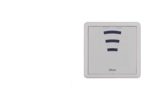 e-lezer RFID batterij binnen opbouw laag 39mm witte rand / wit front