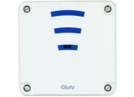E-Lezer RFID, Batterij voeding, IP 55 buiten inbouw wit