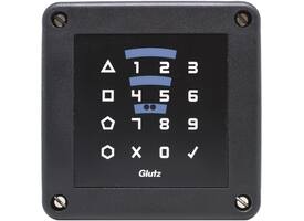 E-lezer RFID/Code buiten IP 55 batterij inbouw  zwart