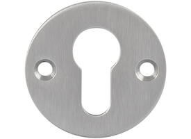RVS geborsteld cilinderrozet PC ø53x2mm gatdeel 4mm
