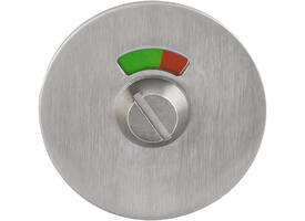 RVS geborsteld rozet rood/groen WC ø53x2mm met draadbus M4