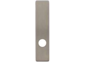 RVS rechthoekig klikschild 177x40x8mm GK/RC74 met stalen basisschild nokdeel M4
