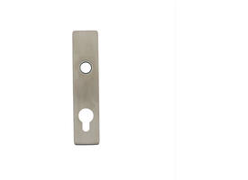 RVS rechthoekig kortschild 177x40x8mm PRC74 met stalen basisschild gatdeel m4