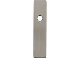 RVS rechthoekig klikschild 177x40x8mm BL met stalen basisschild gatdeel 4mm easyfix