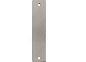 RVS flush rechthoek kortschild GK/BL met 2 bevestigingsgaten 4mm 180x40x2mm
